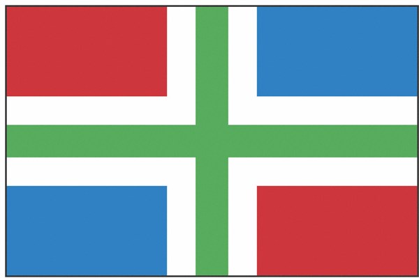 Drapeau de la province de Groningen