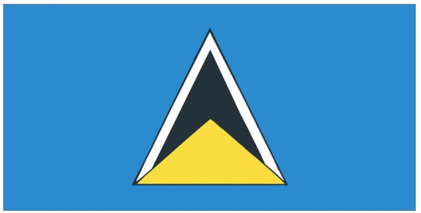 Drapeau de Sainte Lucie