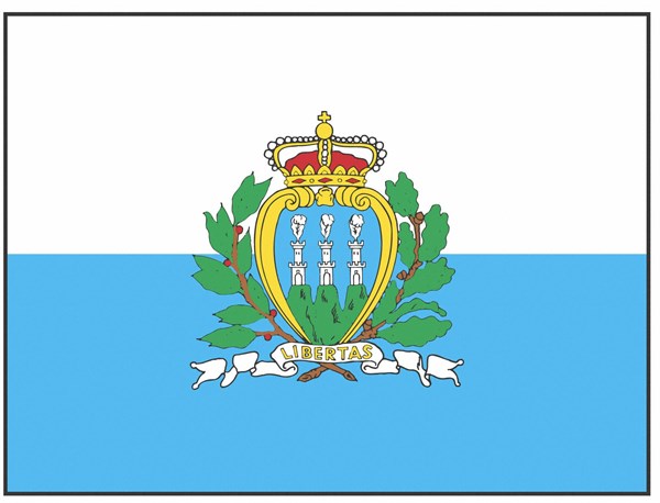 Flag of the republic of San Marino