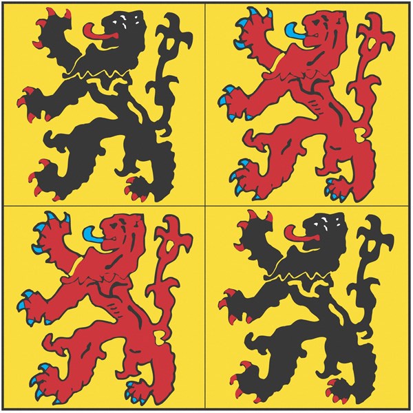 Drapeau de la province de Hennegau