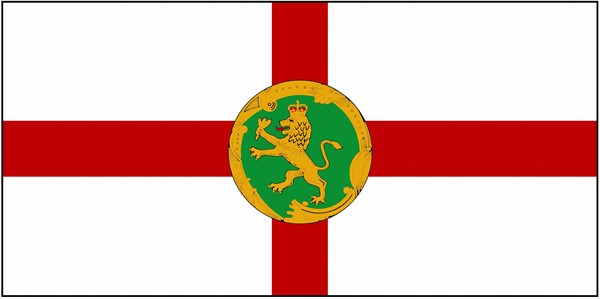 Flag of the island of Alderney