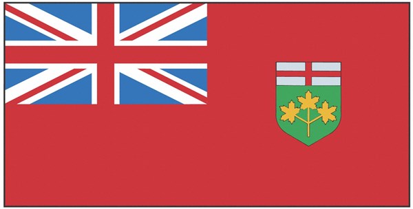 Drapeau de la province de l'Ontario