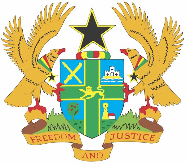 Coat of arms of the republic of Ghana