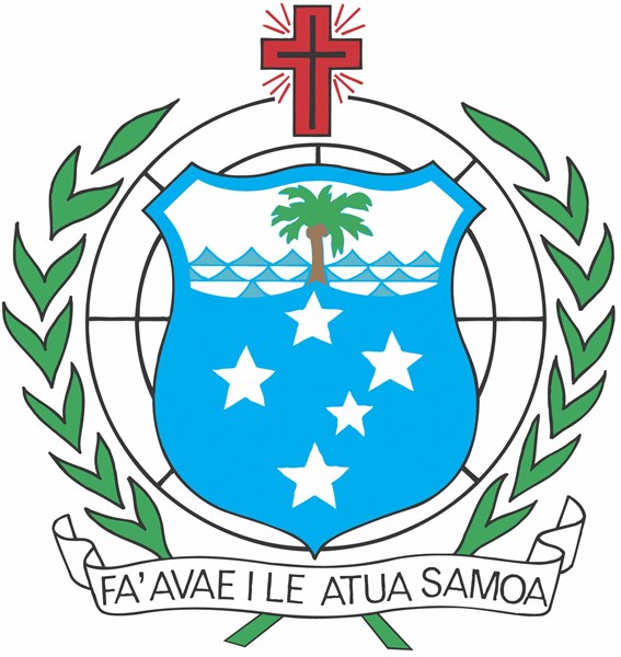 Coat of arms of the Samoa islands (Western Samoa)