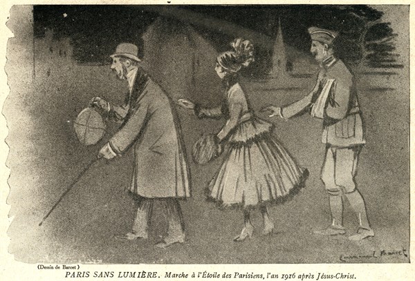 Dessin humoristique paru dans La Baïonnette n°27 du 6 janvier 1916