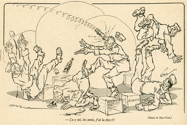 Drawing on published in La Baïonnette in 1916