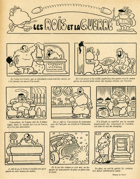 Drawing on published in La Baïonnette in 1916
