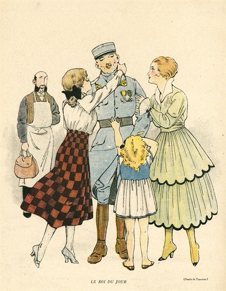 Dessin humoristique paru dans La Baïonnette n°27 du 6 janvier 1916