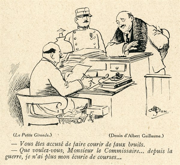 Drawing on published in La Baïonnette in 1916