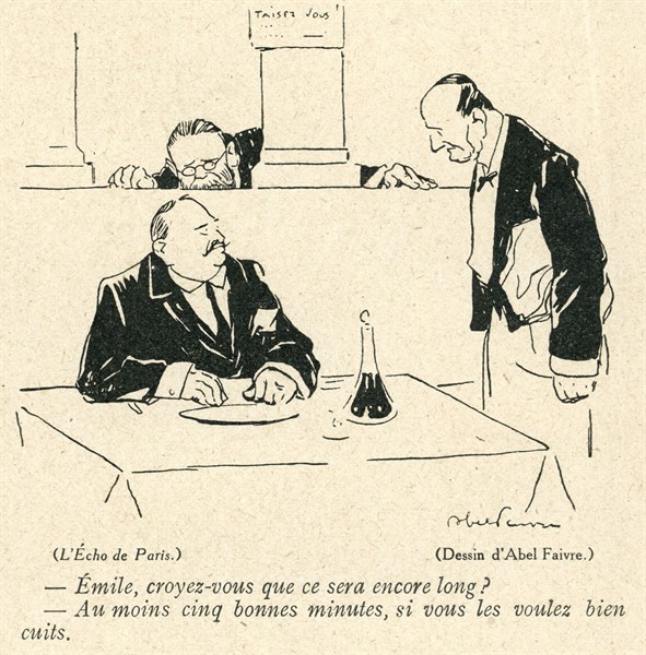 Drawing on published in La Baïonnette in 1916