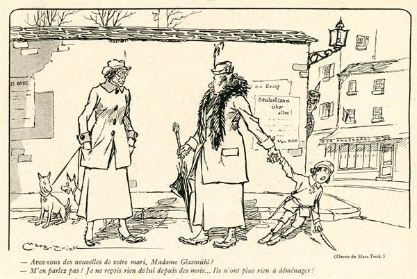 Drawing on published in La Baïonnette in 1916