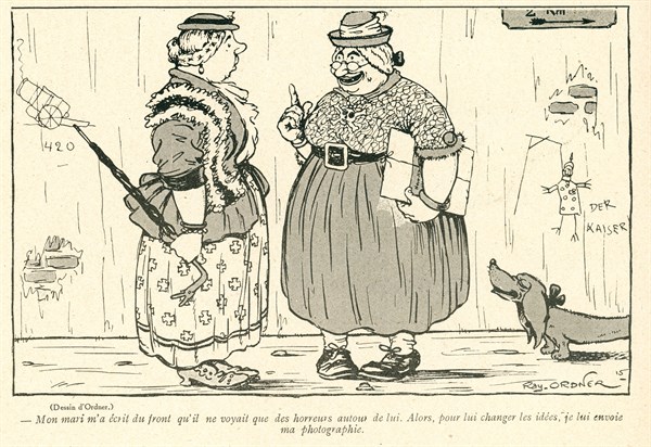 Drawing on published in La Baïonnette in 1916