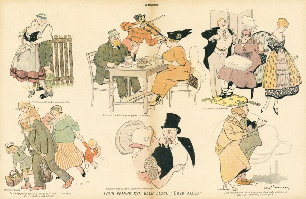 Drawing on published in La Baïonnette in 1916