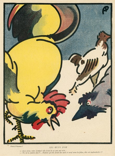 Drawing on published in La Baïonnette in 1916