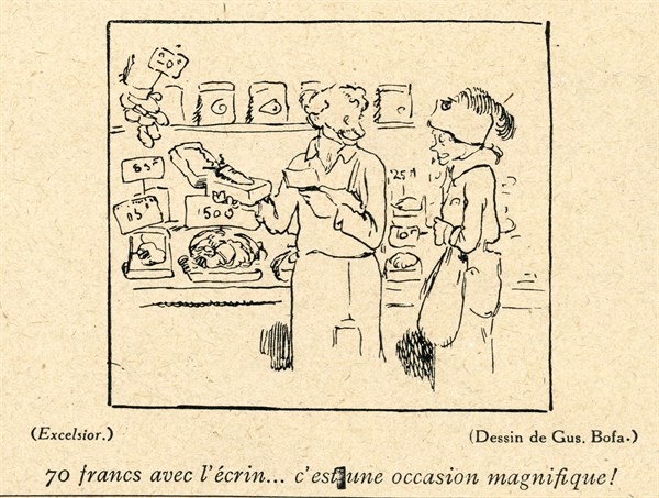 Drawing on published in La Baïonnette in 1916