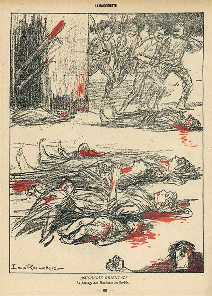 Drawing on published in La Baïonnette in 1916