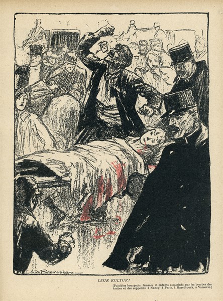 Drawing on published in La Baïonnette in 1916