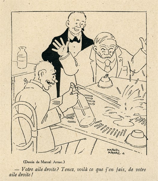 Drawing on published in La Baïonnette in 1916