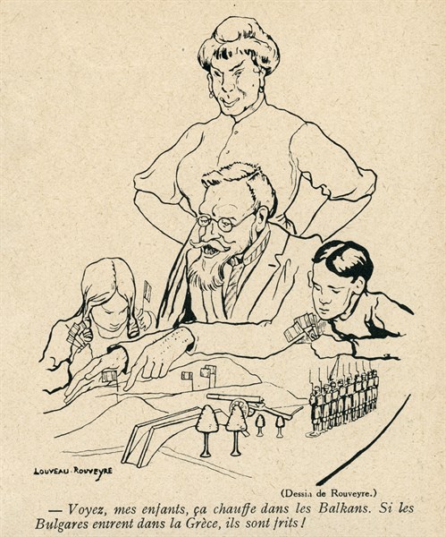 Drawing on published in La Baïonnette in 1916