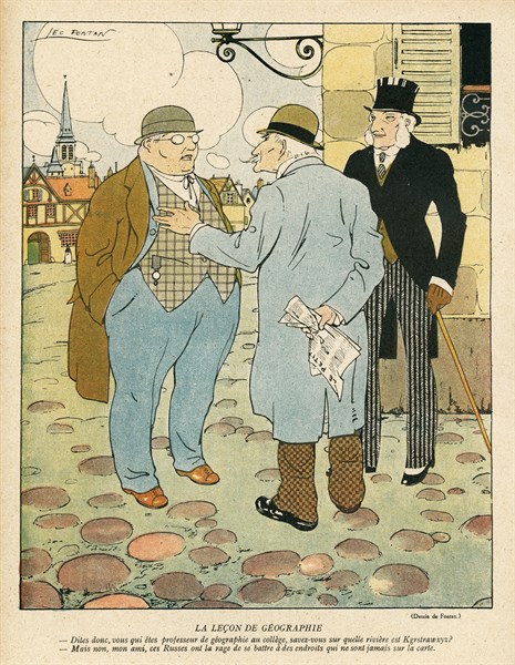 Drawing on published in La Baïonnette in 1916