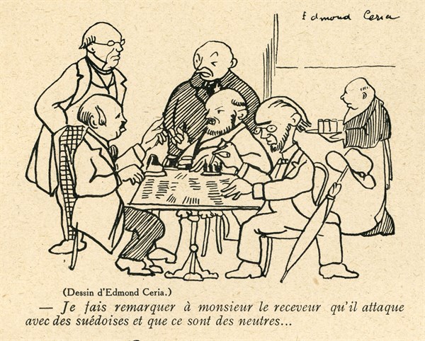 Drawing on published in La Baïonnette in 1916