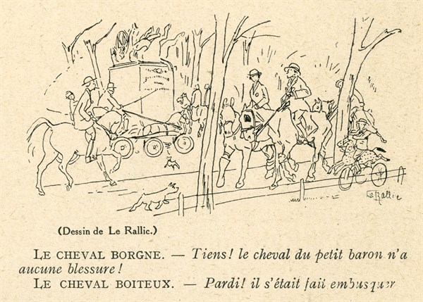 Drawing on published in La Baïonnette in 1916