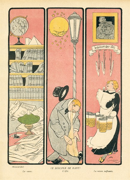 Drawing on published in La Baïonnette in 1916