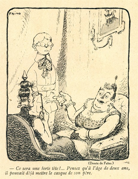 Drawing on published in La Baïonnette in 1916