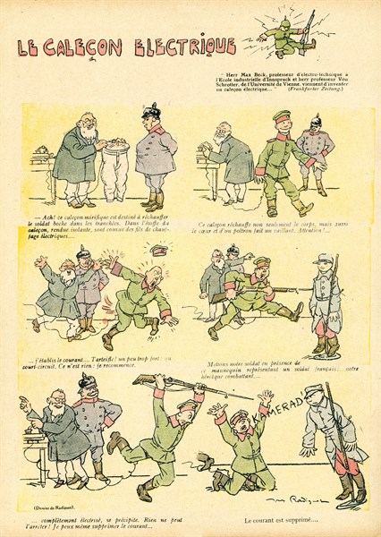 Drawing on published in La Baïonnette in 1916