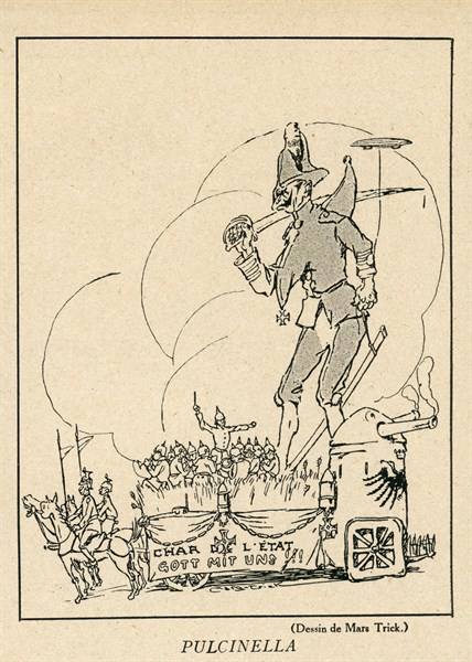 Drawing on published in La Baïonnette in 1916