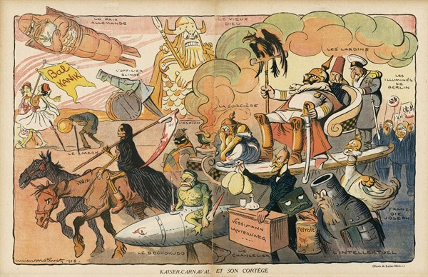 Drawing on published in La Baïonnette in 1916