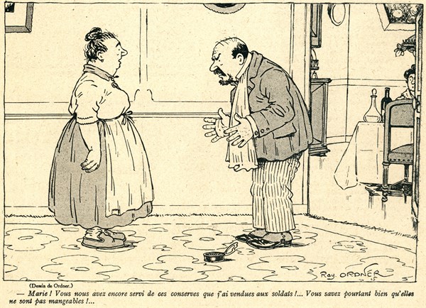 Drawing on published in La Baïonnette in 1916
