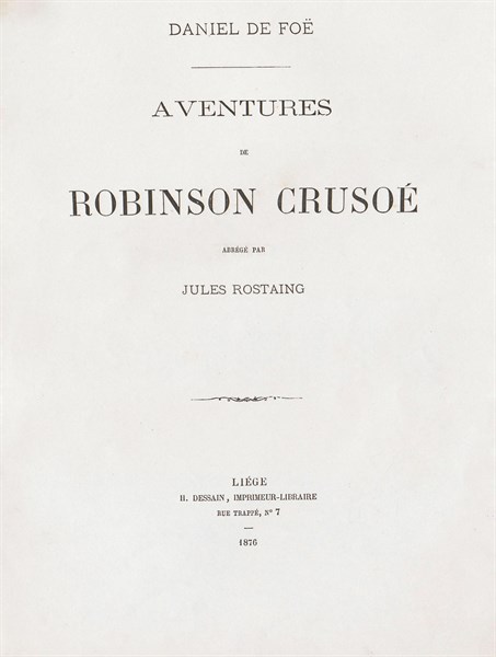 Les aventures de Robinson Crusoë, 1876