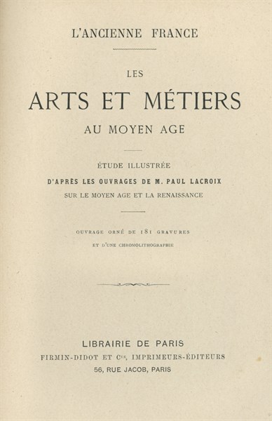 Arts and crafts in the Middle Ages