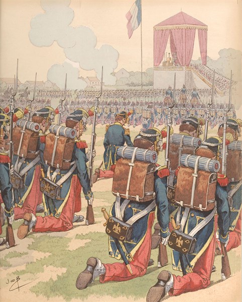 Le camp de Châlons, 1896