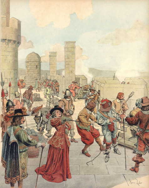 From the Bastille, in Paris, Anne Marie Louise d'Orléans, Duchess of Montpensier, gives the order