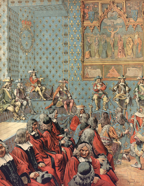 Louis XIV fait enregistrer, en lit de justice, des édits financiers