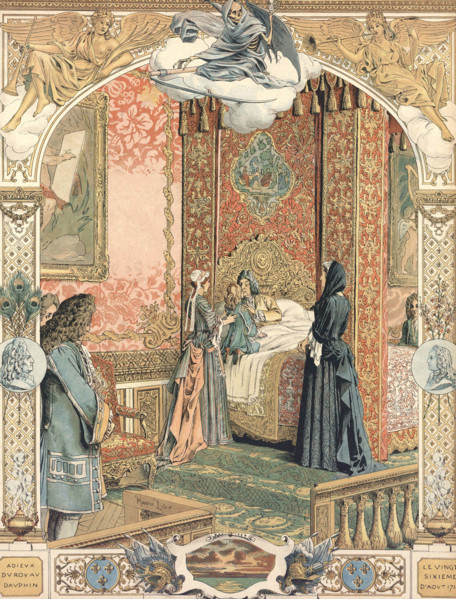 Louis XIV sur son lit de mort