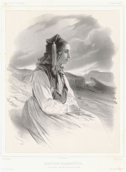 Portrait of a young Icelandic woman