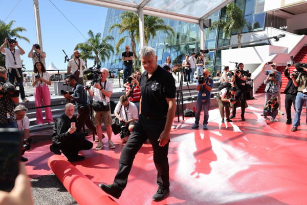 Festival de Cannes 2026, installation du tapis rouge