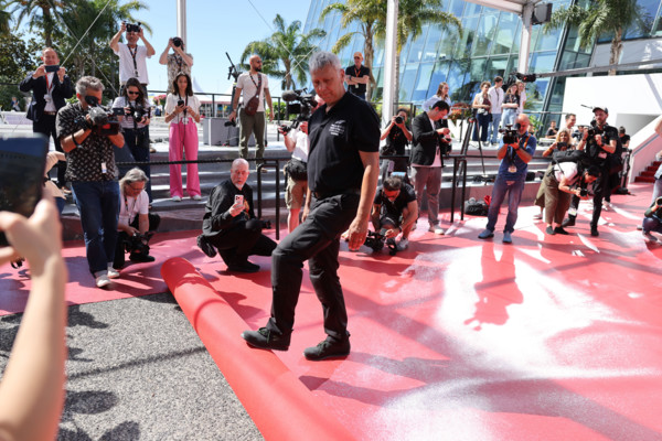 Festival de Cannes 2026, installation du tapis rouge