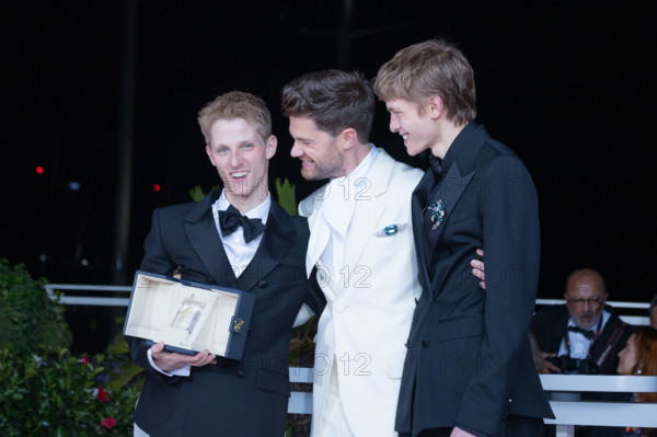 Valentin Campagne, Lukas Dhont and Emmanuel Macchia