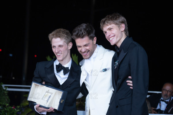Valentin Campagne, Lukas Dhont and Emmanuel Macchia