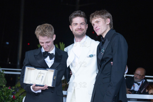 Valentin Campagne, Lukas Dhont and Emmanuel Macchia