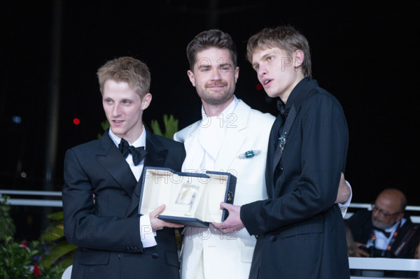 Valentin Campagne, Lukas Dhont and Emmanuel Macchia