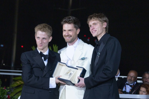 Valentin Campagne, Lukas Dhont and Emmanuel Macchia