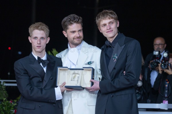 Valentin Campagne, Lukas Dhont and Emmanuel Macchia