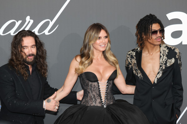 Tom Kaulitz, Heidi Klum and Henry Samuel