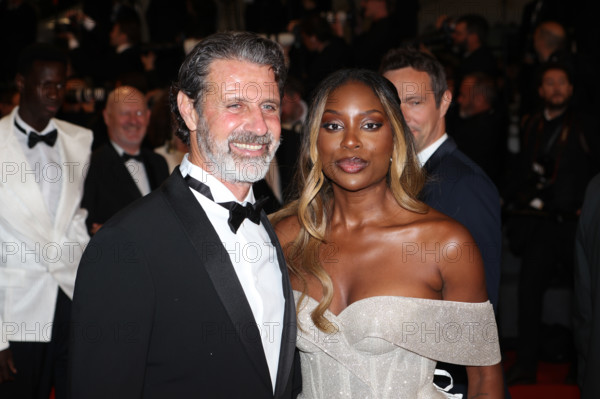 Patrick Mouratoglou and Linda Nobat attend the "The Man I Love" screening during the 79th annual