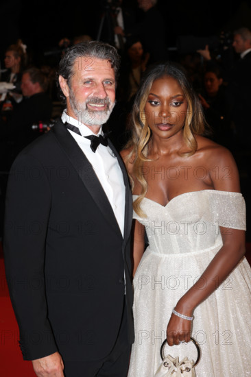 Patrick Mouratoglou and Linda Nobat attend the "The Man I Love" screening during the 79th annual